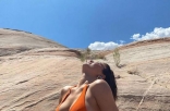 “比基尼自由”的Kylie，难怪让Travis顶不住…